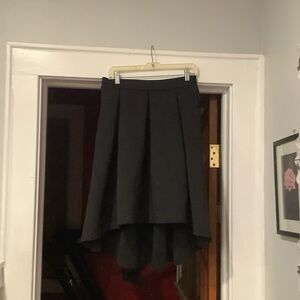 Rainbow Black High-Low Women's Skirt